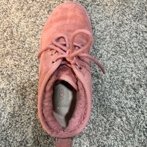 UGG Dusty Rose Suede Lace-Up Sneaker